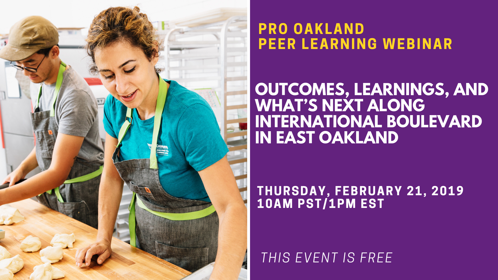 Webinar: PRO Oakland - Outcomes, Learnings, & What's Next Along International Blvd. in East Oakland