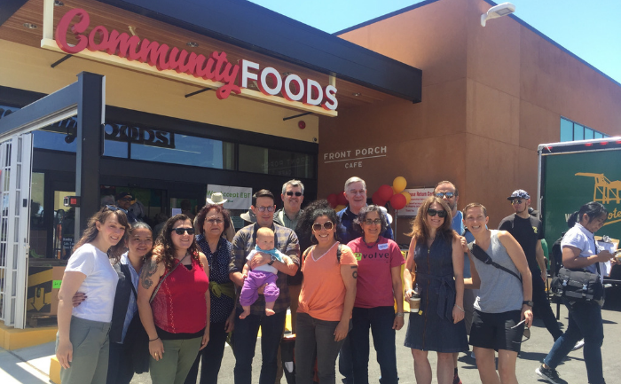 Community Vision staff at the grand opening of Community Foods Market